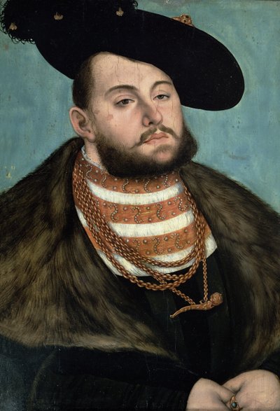 Porträt von Johann Friedrich dem Großmütigen (1503-54), Kurfürst von Sachsen, 1531 von Lucas Cranach the Elder